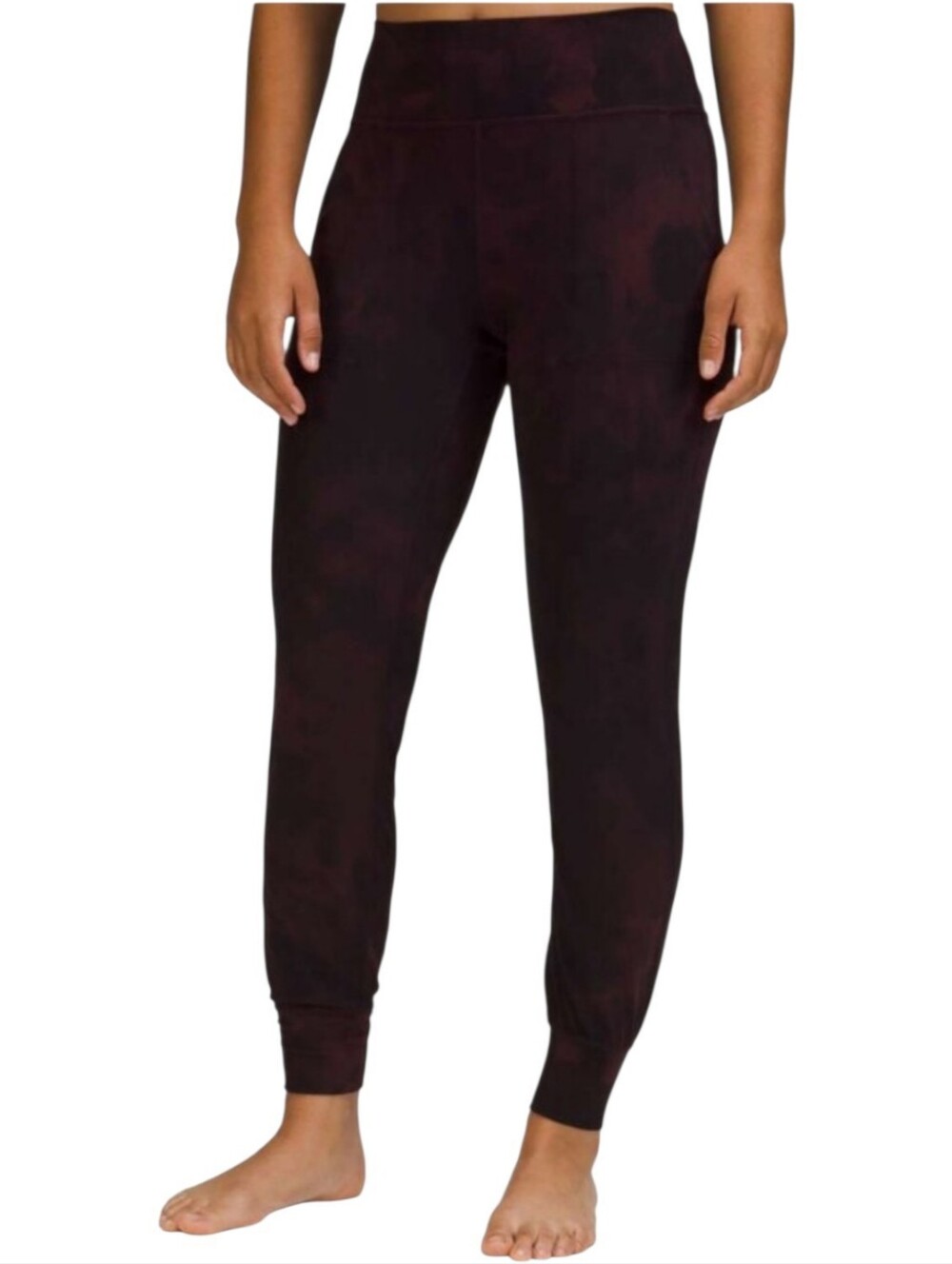 Lululemon Align High-Rise Joggers Sz 10 Diamond Dye Cassis Black Print